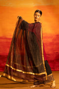 Illume Rivet Black Kota-Doria Dupatta - BANANA labs