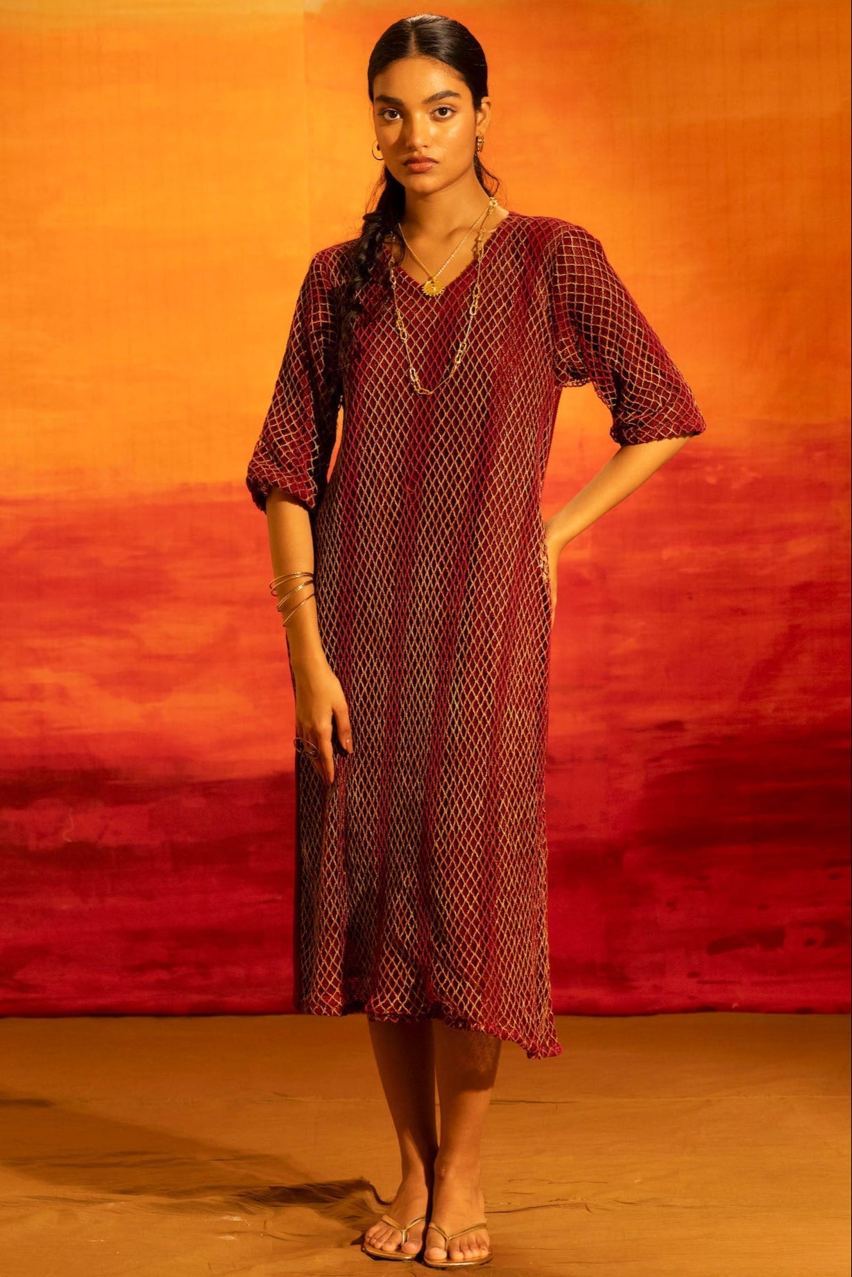 Illume Eclipse Maroon Dress