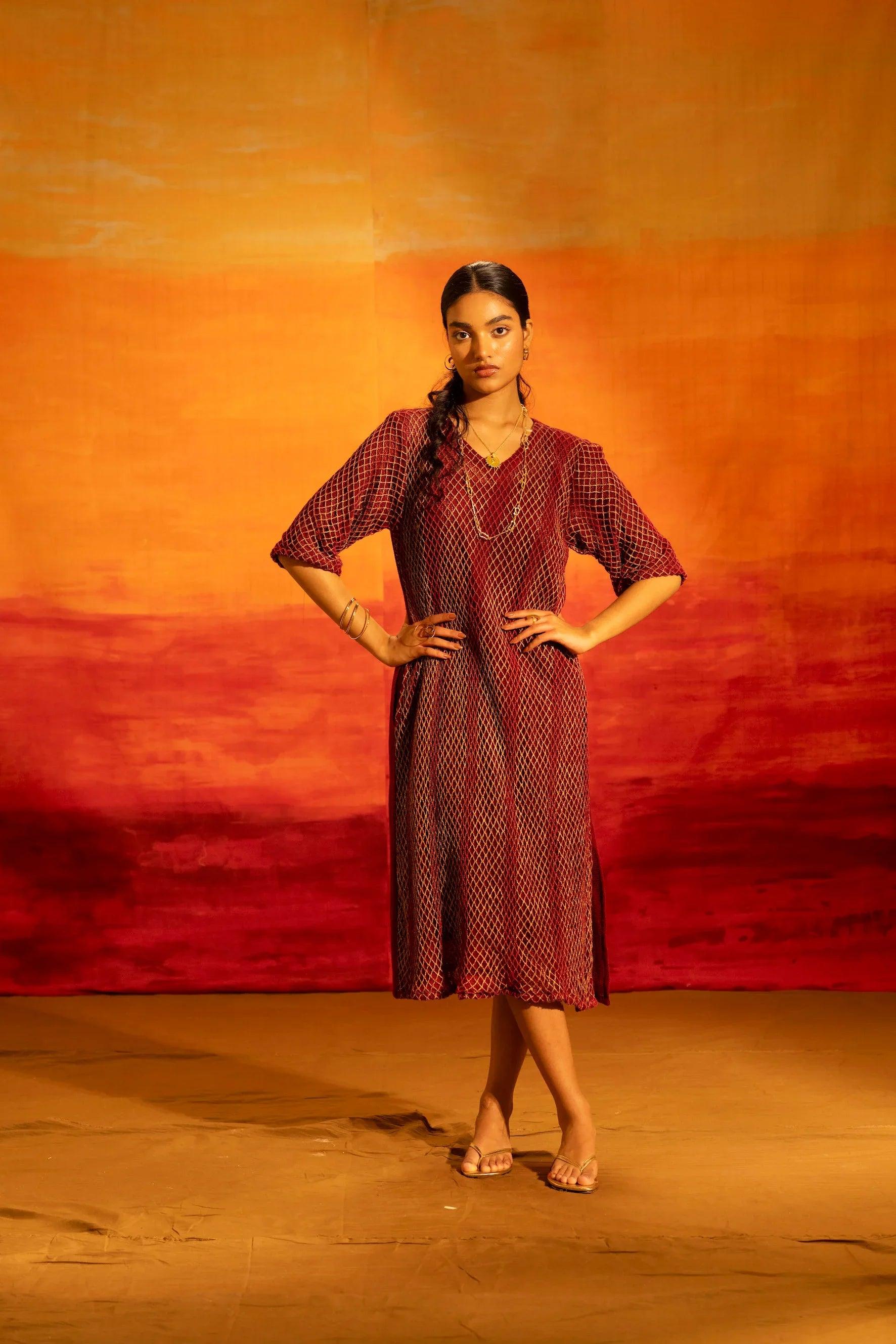 Illume Eclipse Maroon Dress M
