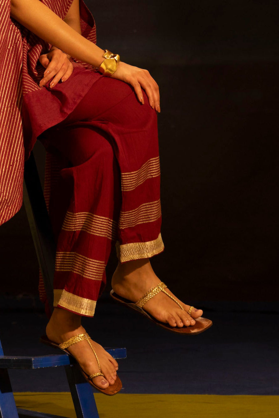 Illume Ray Maroon Kurta Set (Set of 2)