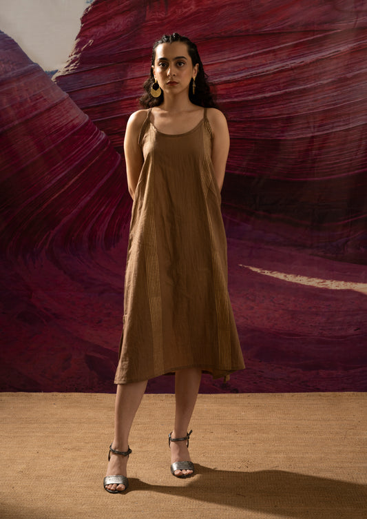 Aurum Auric muddy slip dress