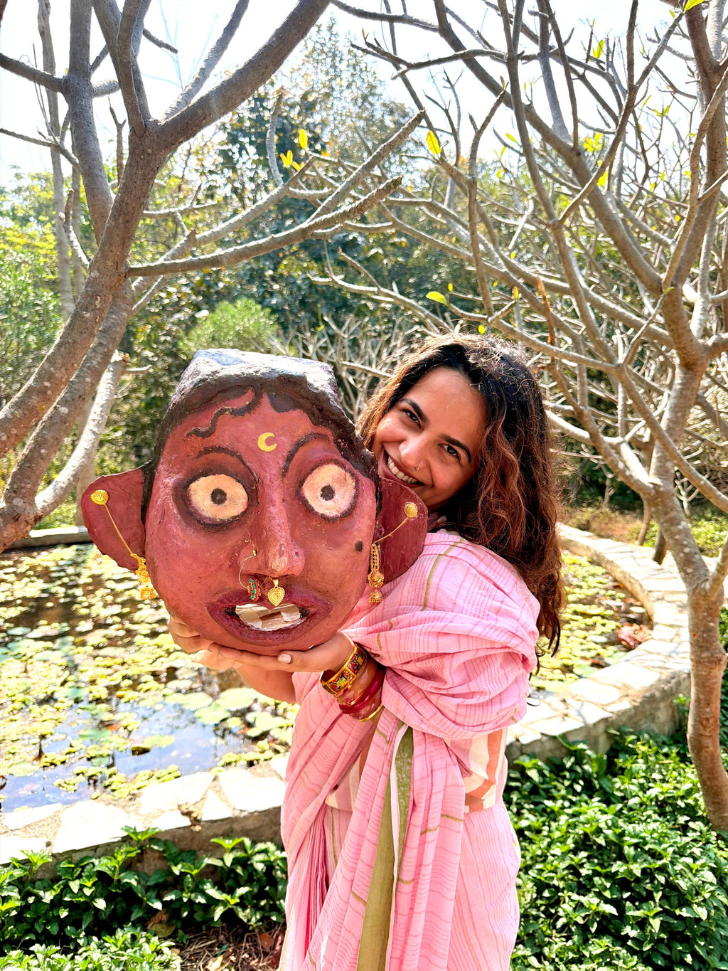 BANANA Clove Amrai's pick Powder Pink Saree