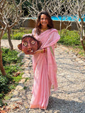 BANANA Clove Amrai's pick Powder Pink Saree