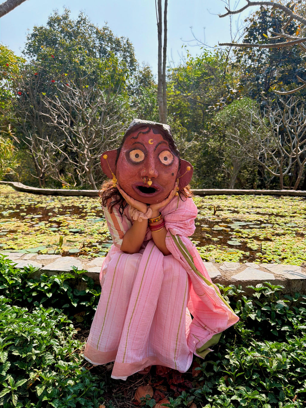 BANANA Clove Amrai's pick Powder Pink Saree