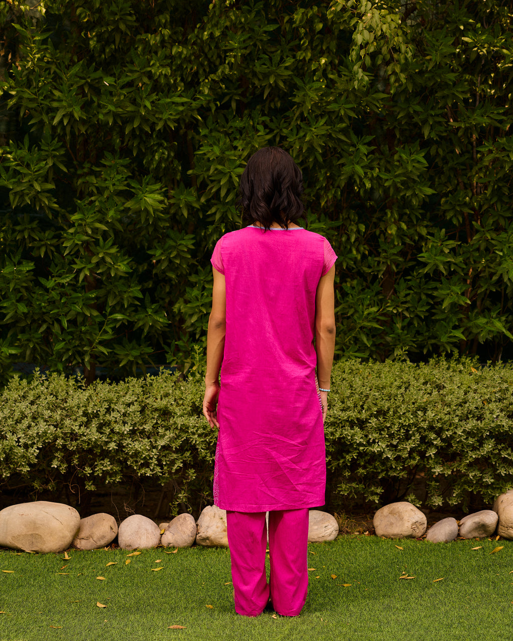 Weekend Candy Pink Kurta With Pant (Set Of 2)