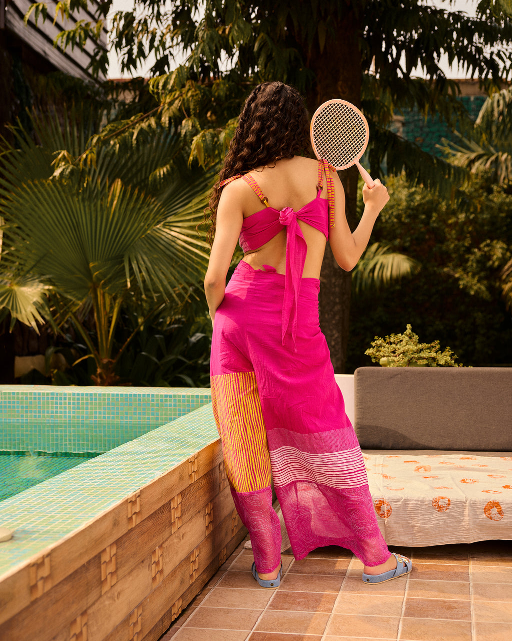 Weekend Candy Pink Wrap Pant