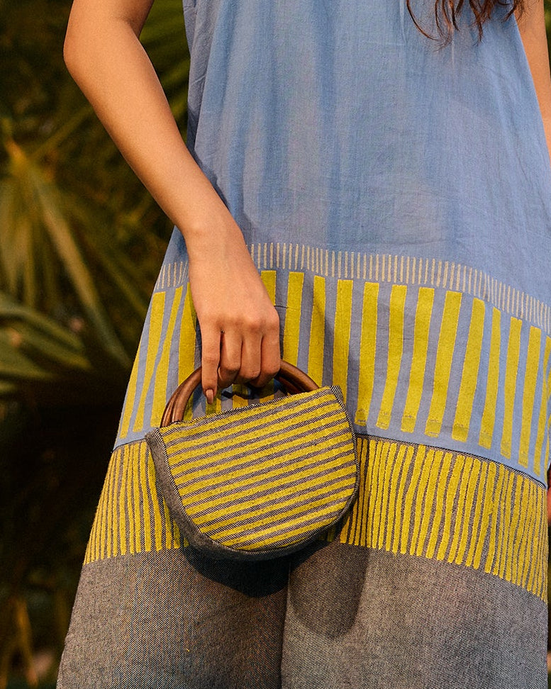 Weekend Denim Yellow Woody Bag