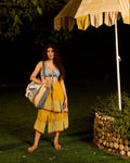Weekend Flow Butter Yellow Wrap Skirt & Wrap Top (Set of 2)