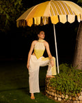 Weekend Butter Yellow Mesh Pant