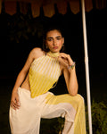Weekend Butter Yellow Mesh Ombre Top