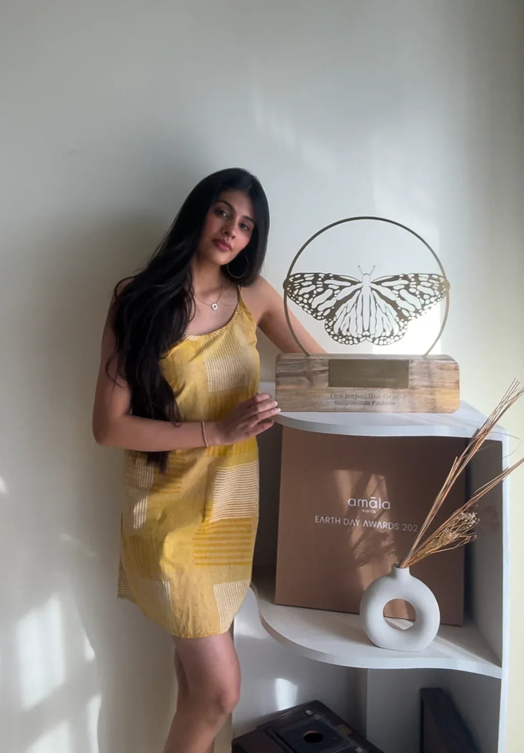 BANANA Yellow Slip Dress with lining - BANANA labs