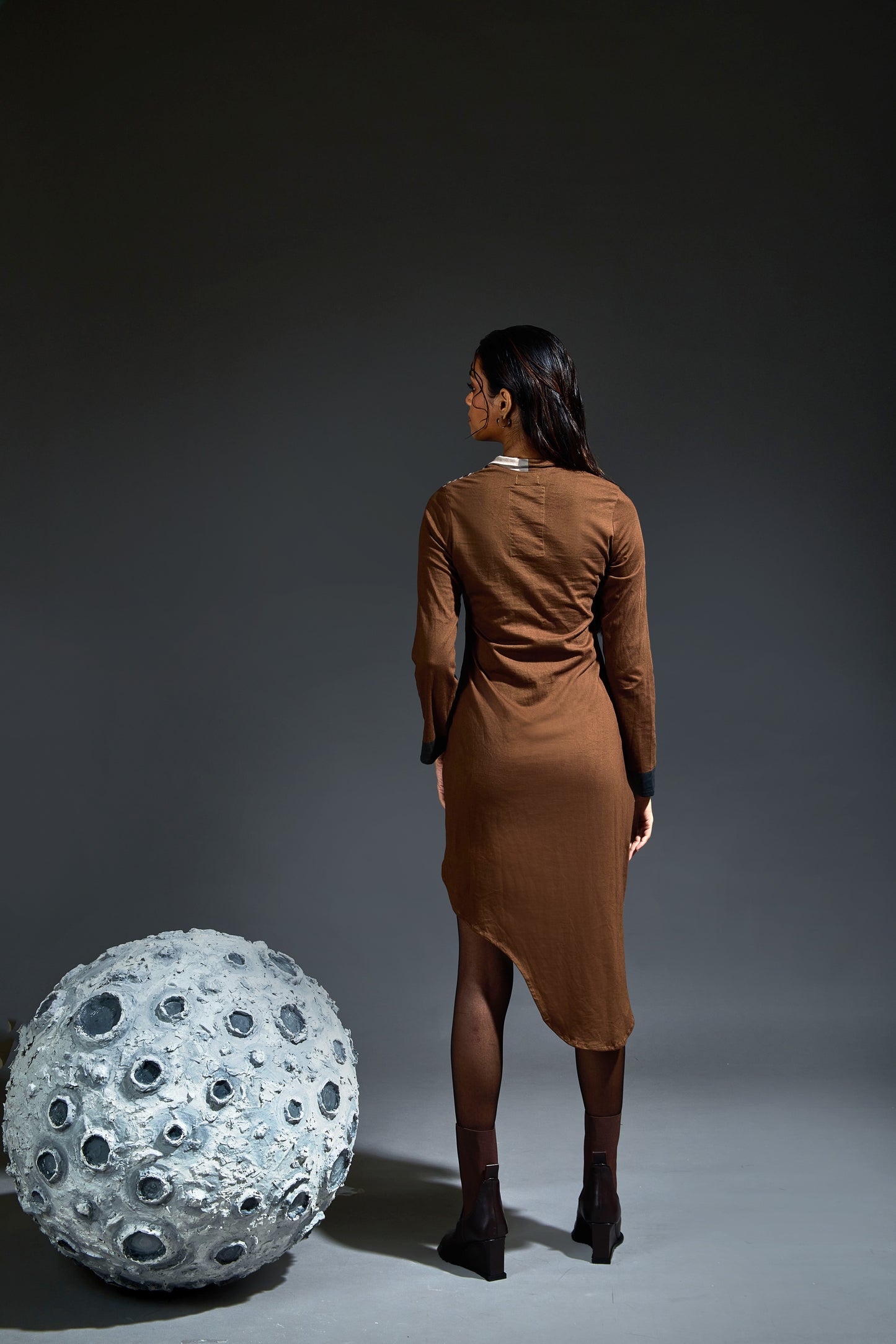 Crater Riff Brown Dress