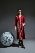 Crater Molten Maroon Dress - BANANA labs