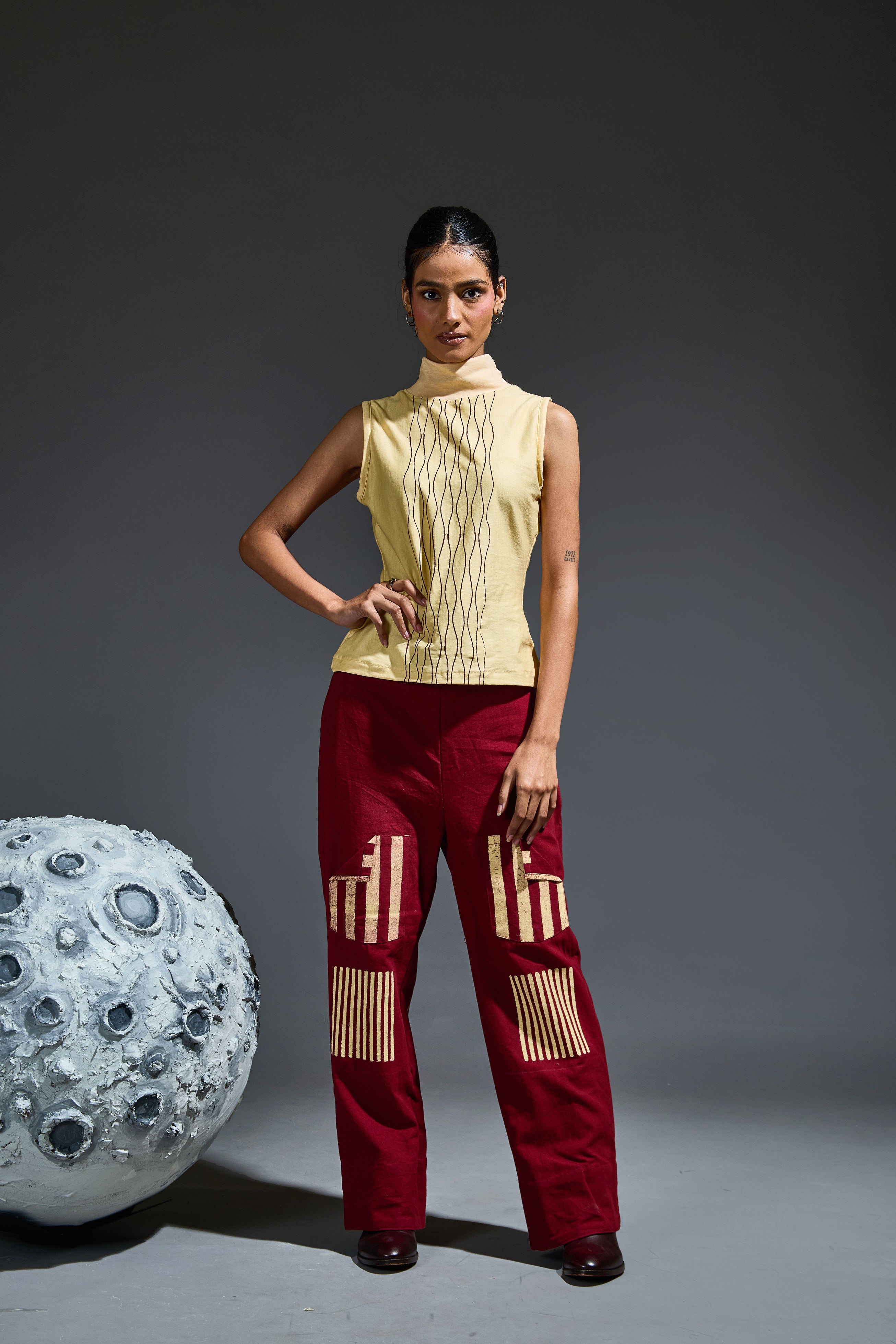 Crater Beige Wave Coordinate (Set of 2)