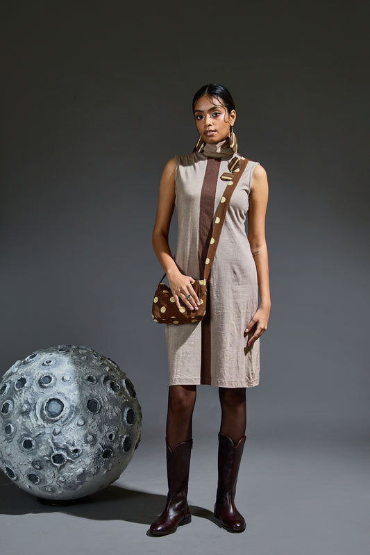 Crater Stormy Brown Dress