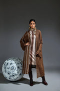 Crater Mesh Brown Overcoat - BANANA labs