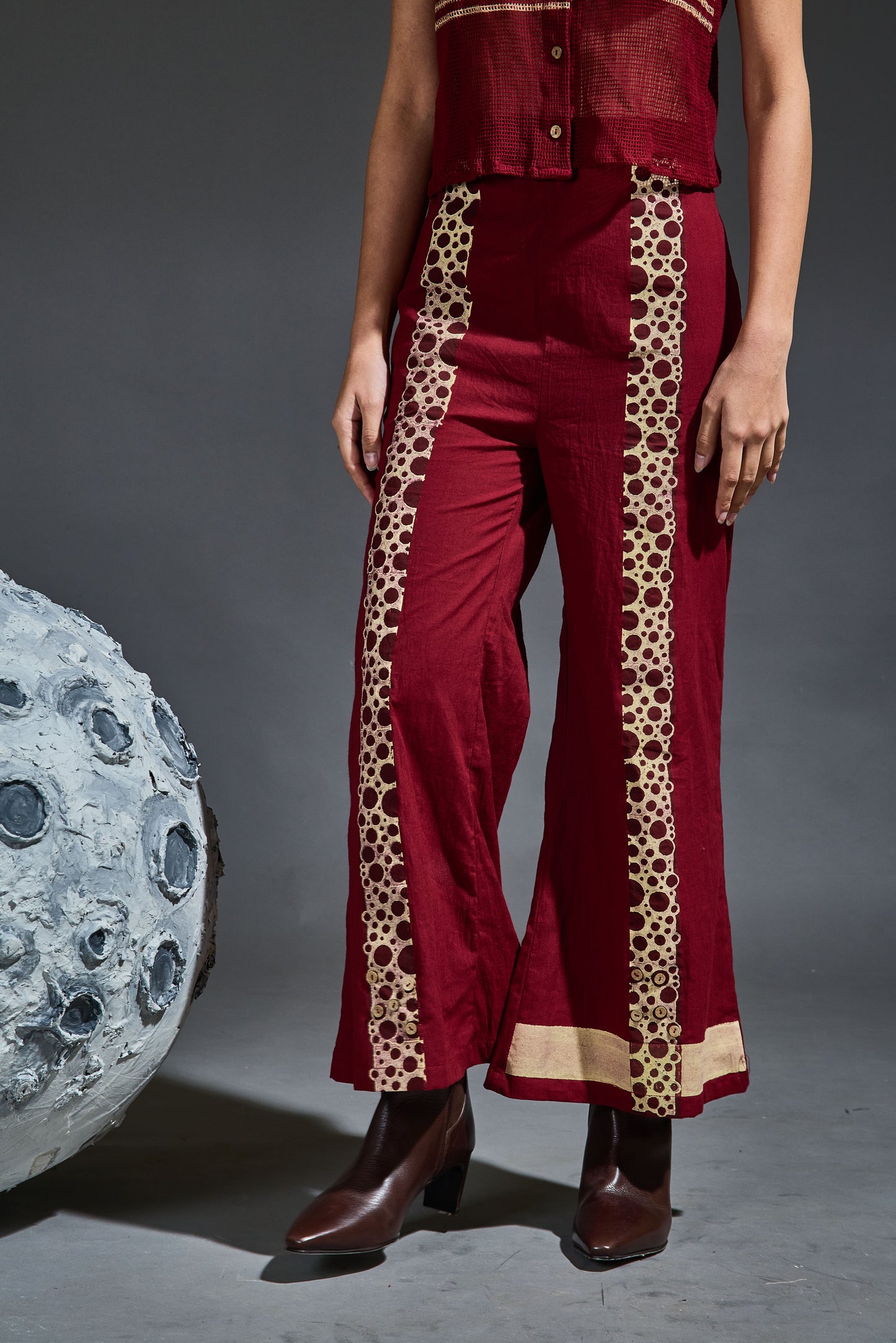 Crater Molten Maroon Pants