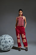 Crater Scarlet Maroon Crop Top - BANANA labs