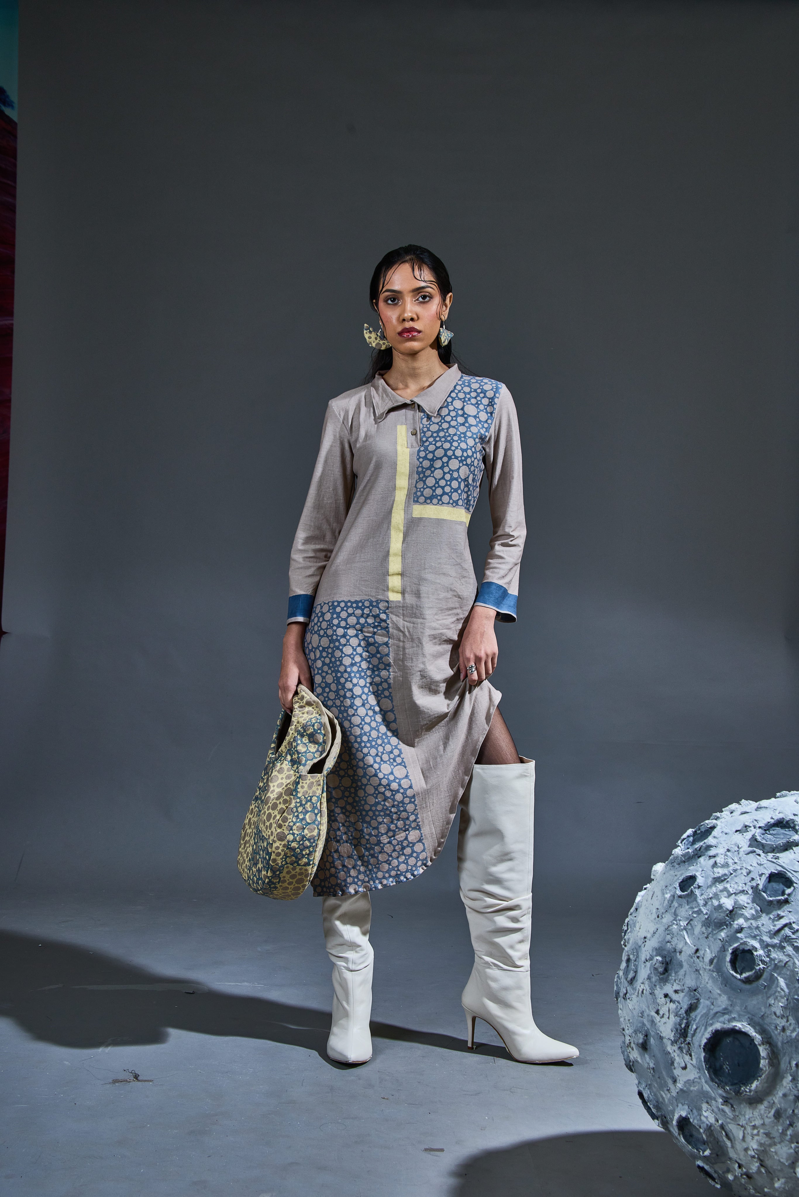 Crater Riff Grey Dress