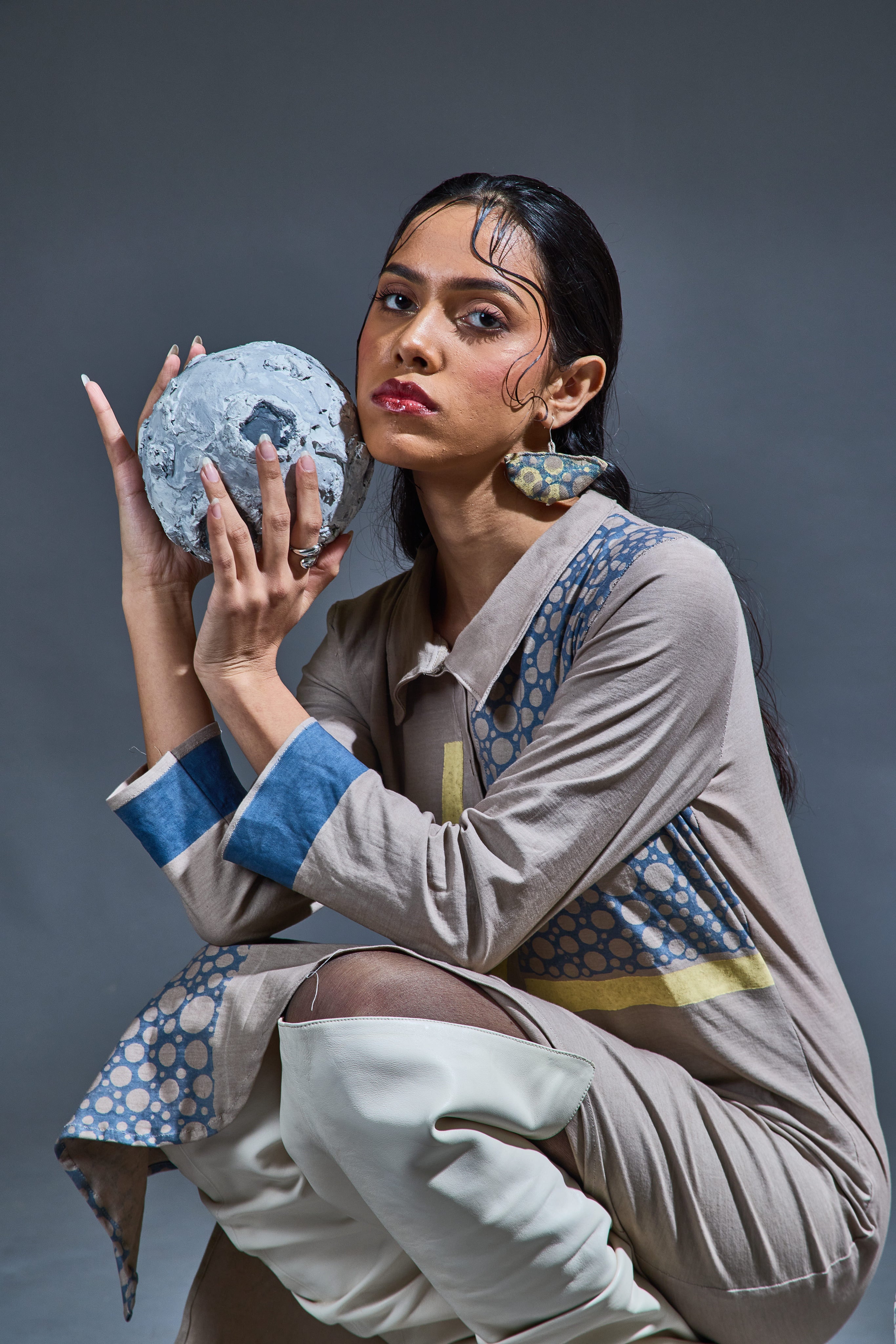 Crater Riff Grey Dress