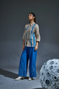 Crater Ash Indigo Shirt - BANANA labs