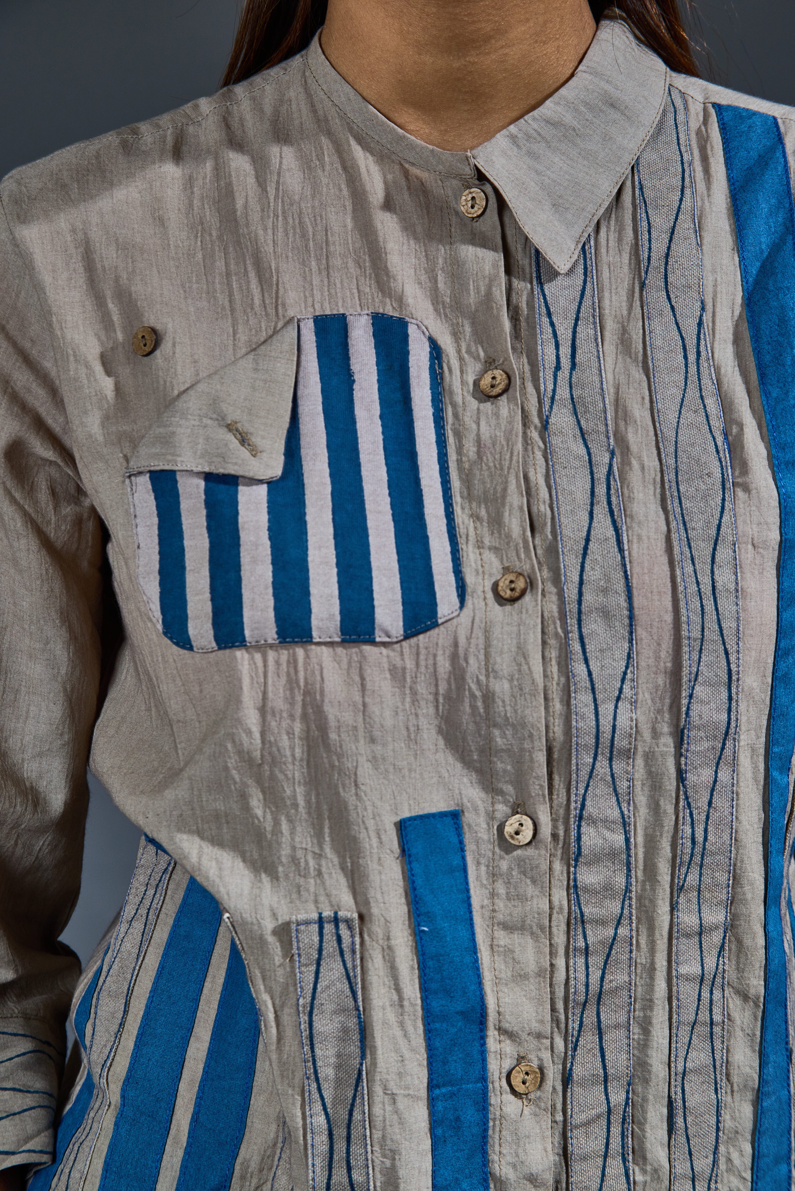Crater Ash Indigo Shirt