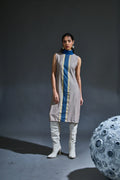 Crater Stormy Grey Dress with Kaftan (Set of 2) - BANANA labs