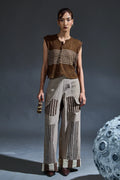 Crater Mesh Brown Coordinate Pitch to Get Rich Edit - BANANA labs