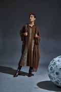 Crater Rust Brown Dress with Shrug (Set of 2) - BANANA labs