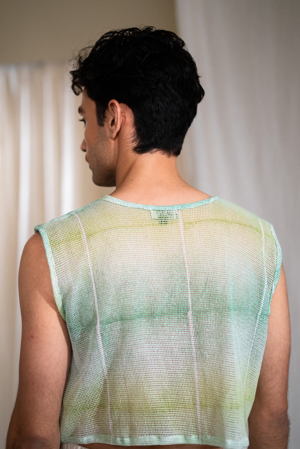MARINA Man Mesh aqua Top