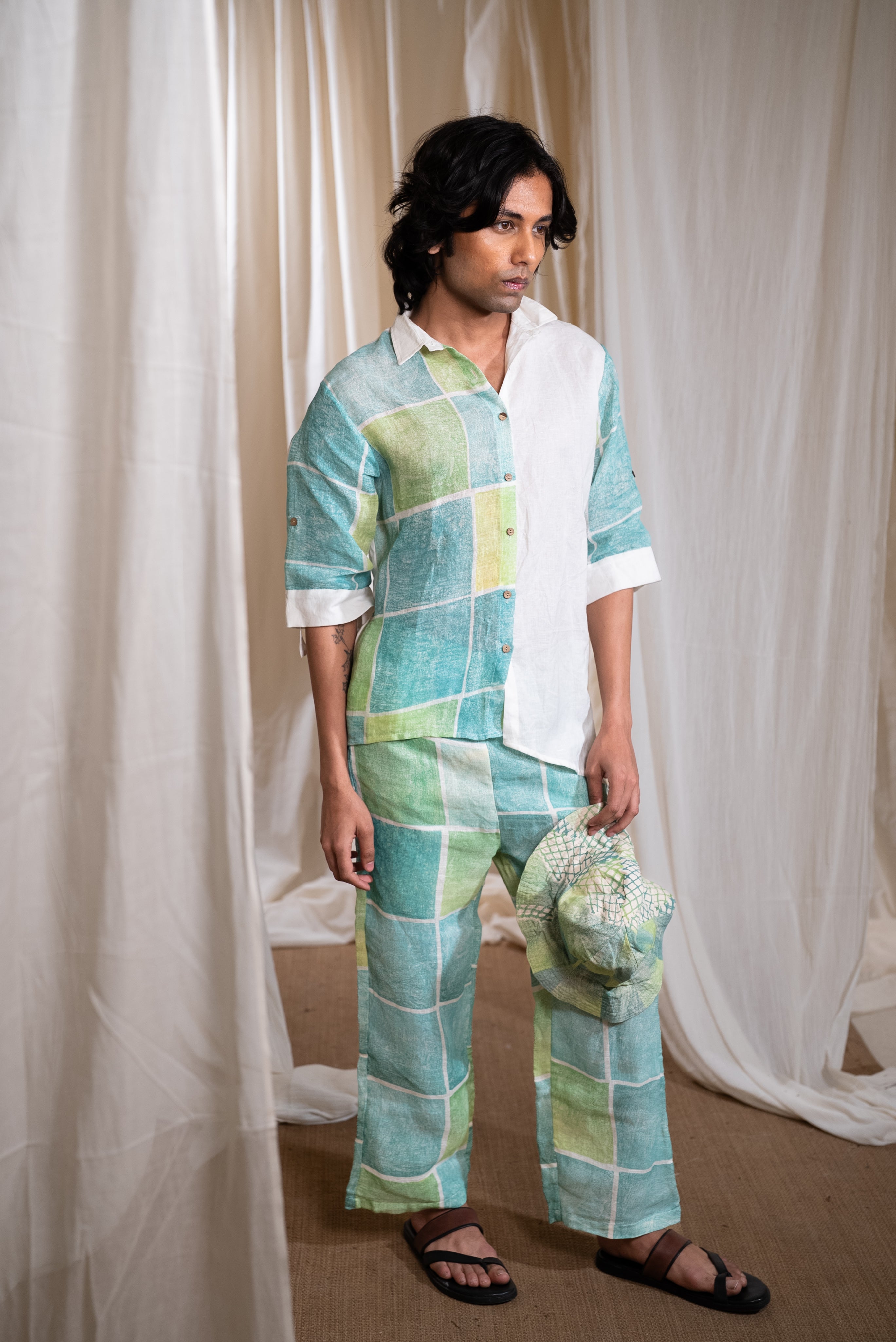 MARINA man linen ocean co-ord