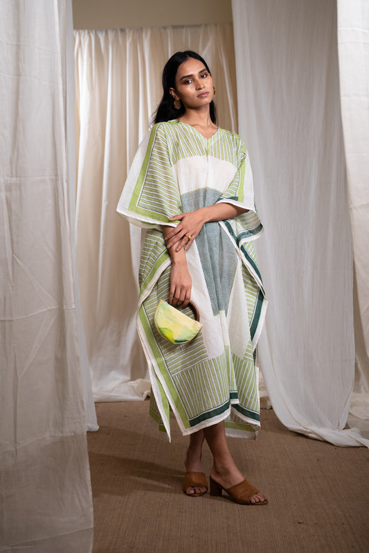 MARINA piano mul Kaftan with Slip