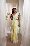 MARINA lagoon cotton saree - BANANA labs