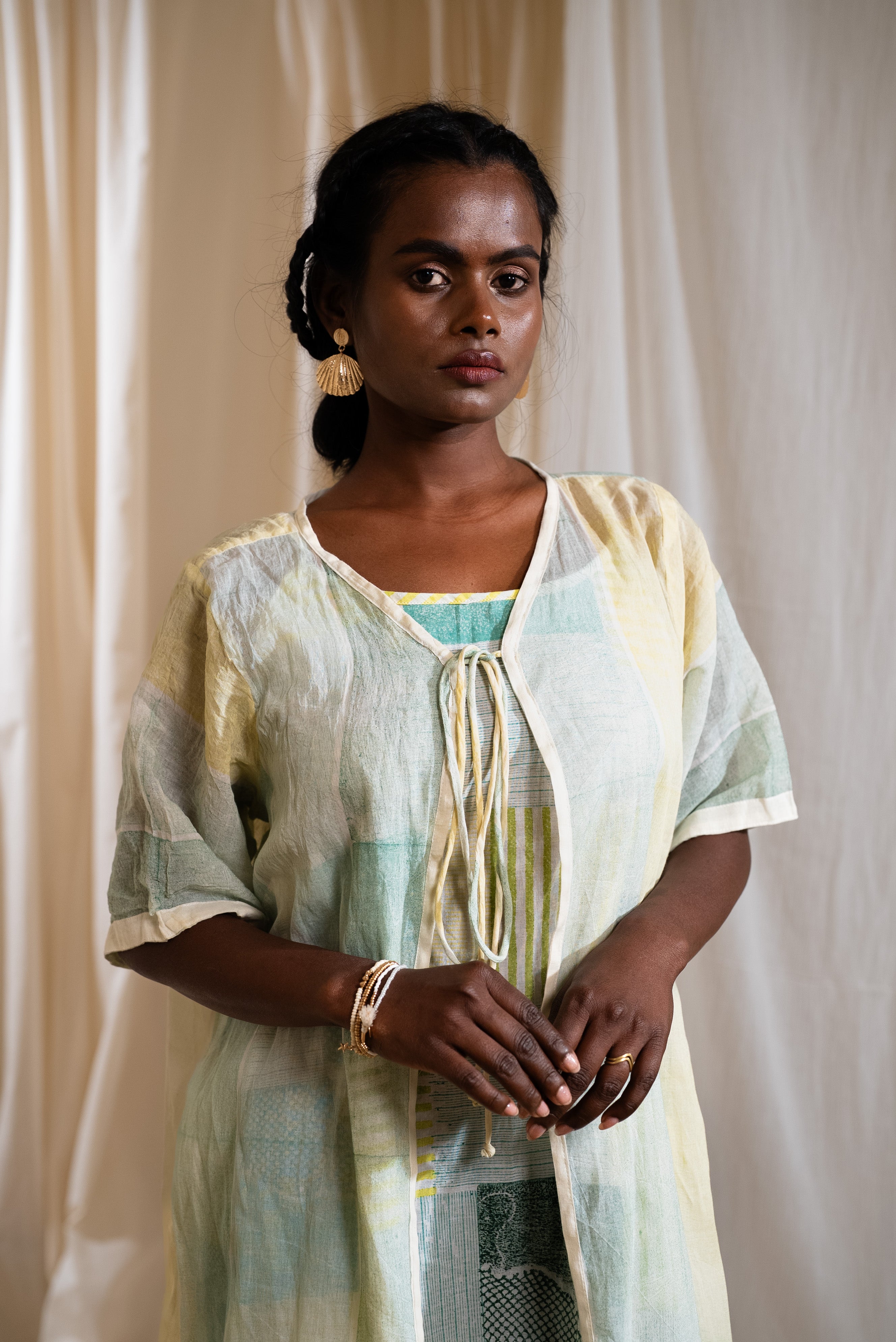 MARINA mocktail Dress with Shrug