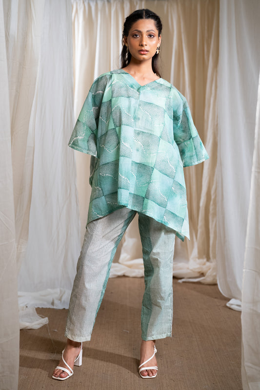MARINA honeycomb kaftan coordinate Set of 2