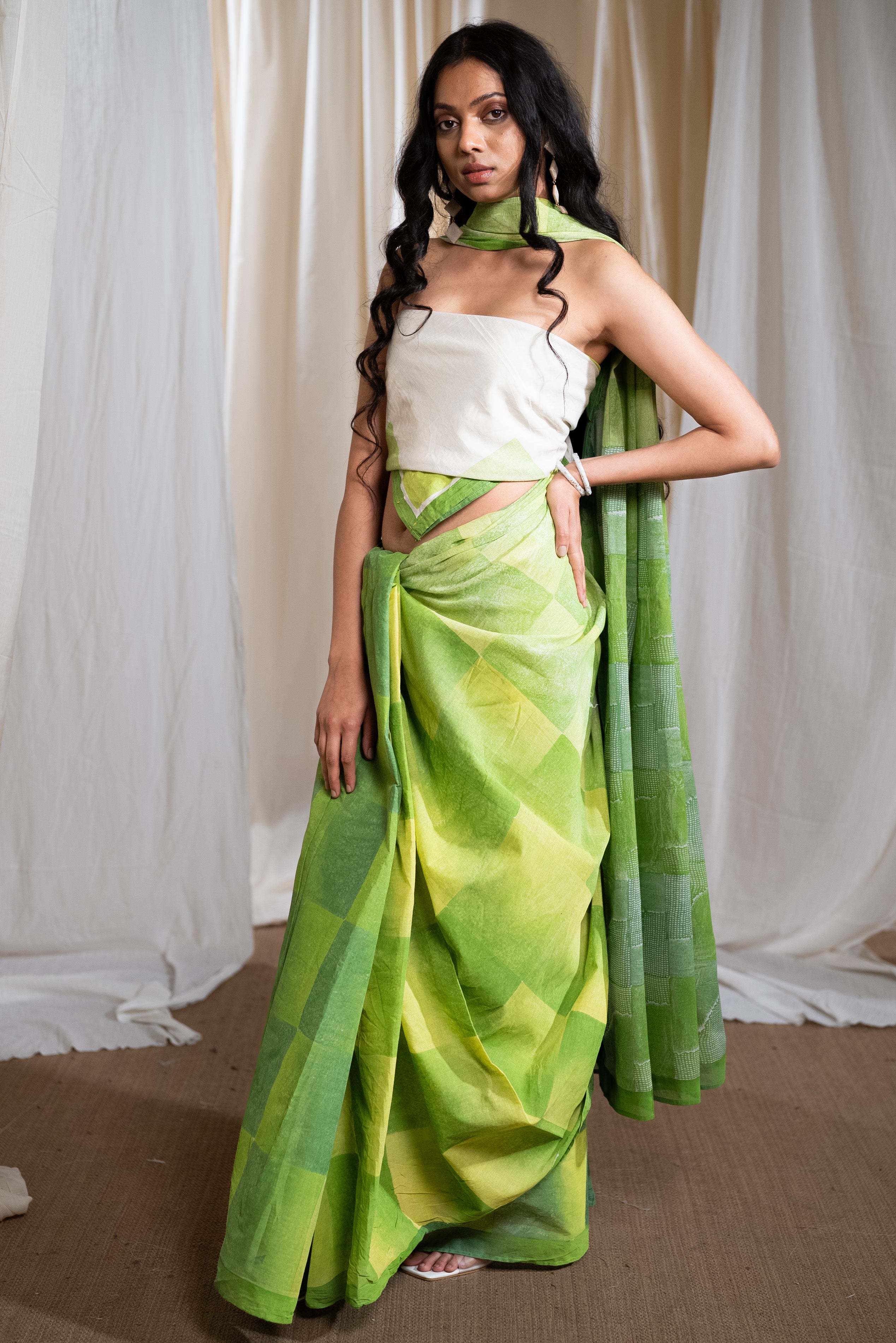 MARINA siren mul saree