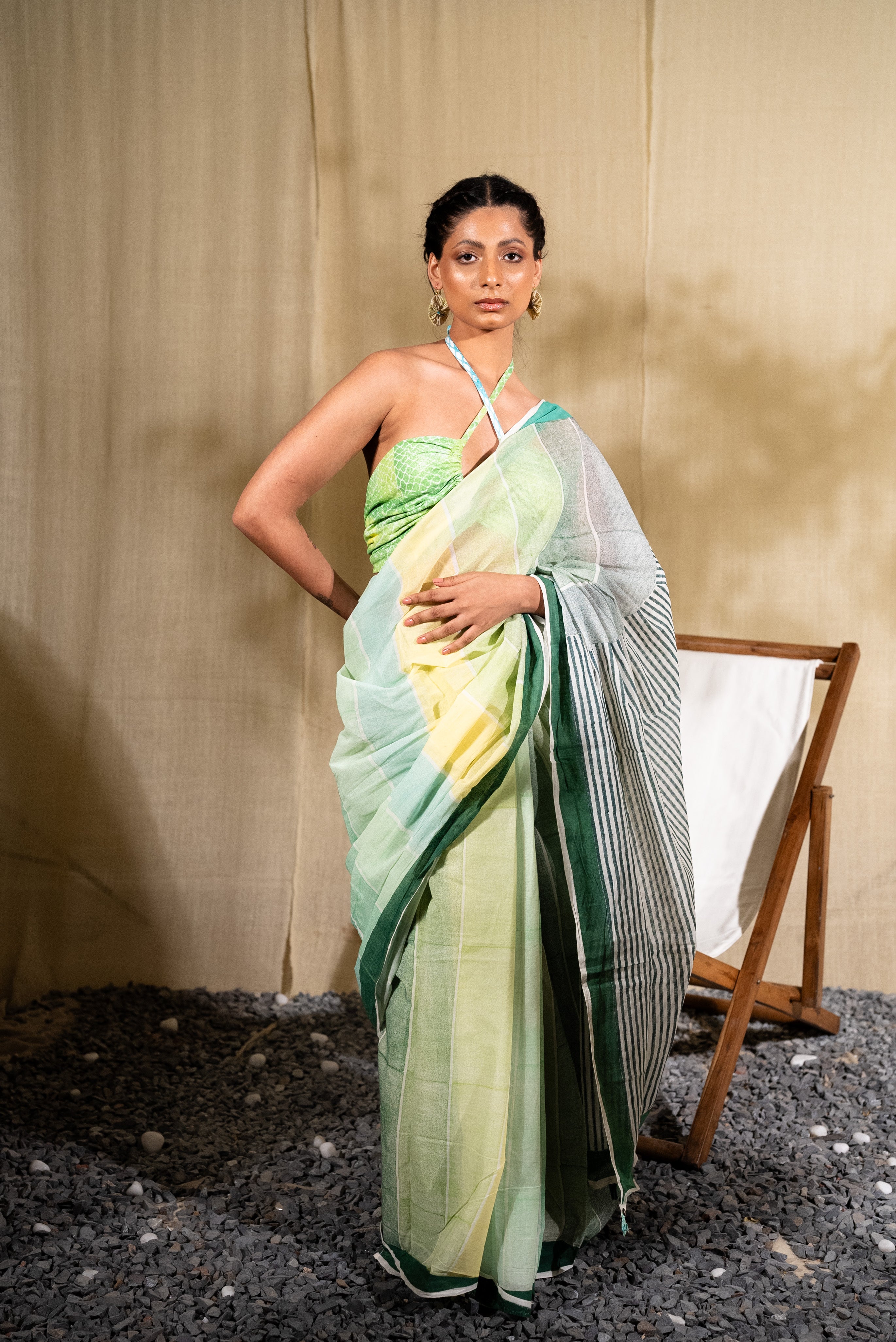 MARINA plateau multi mul saree