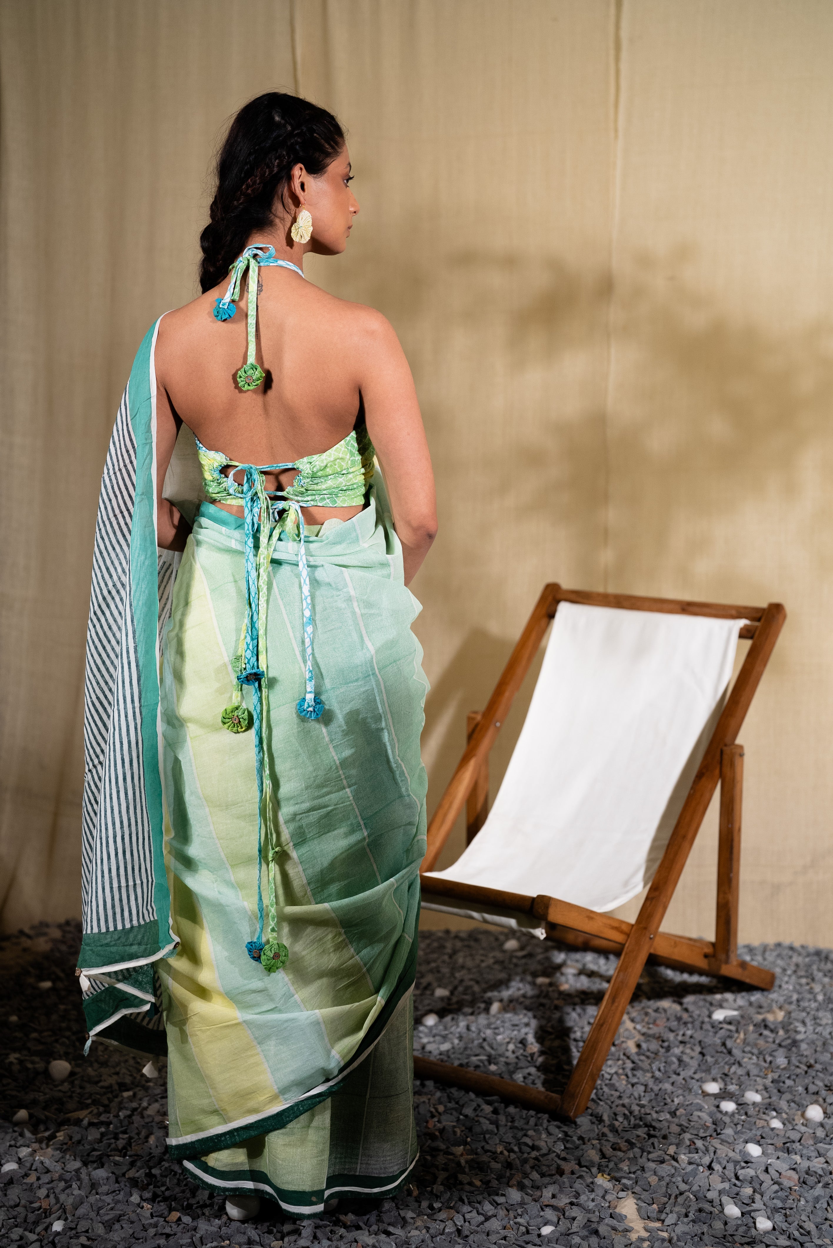 MARINA plateau multi mul saree