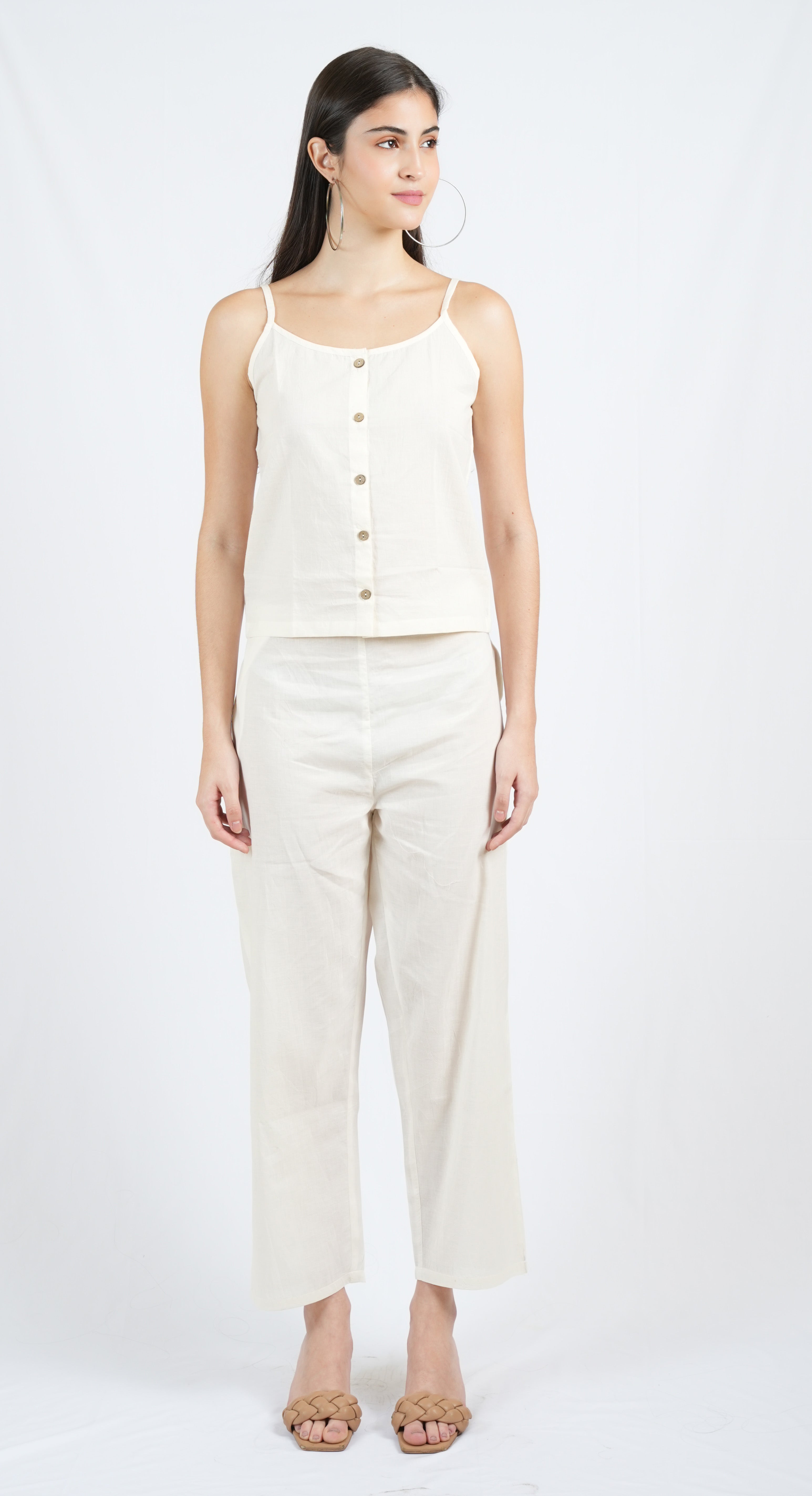 Silkwaves ESSENTIALS White Coord Set