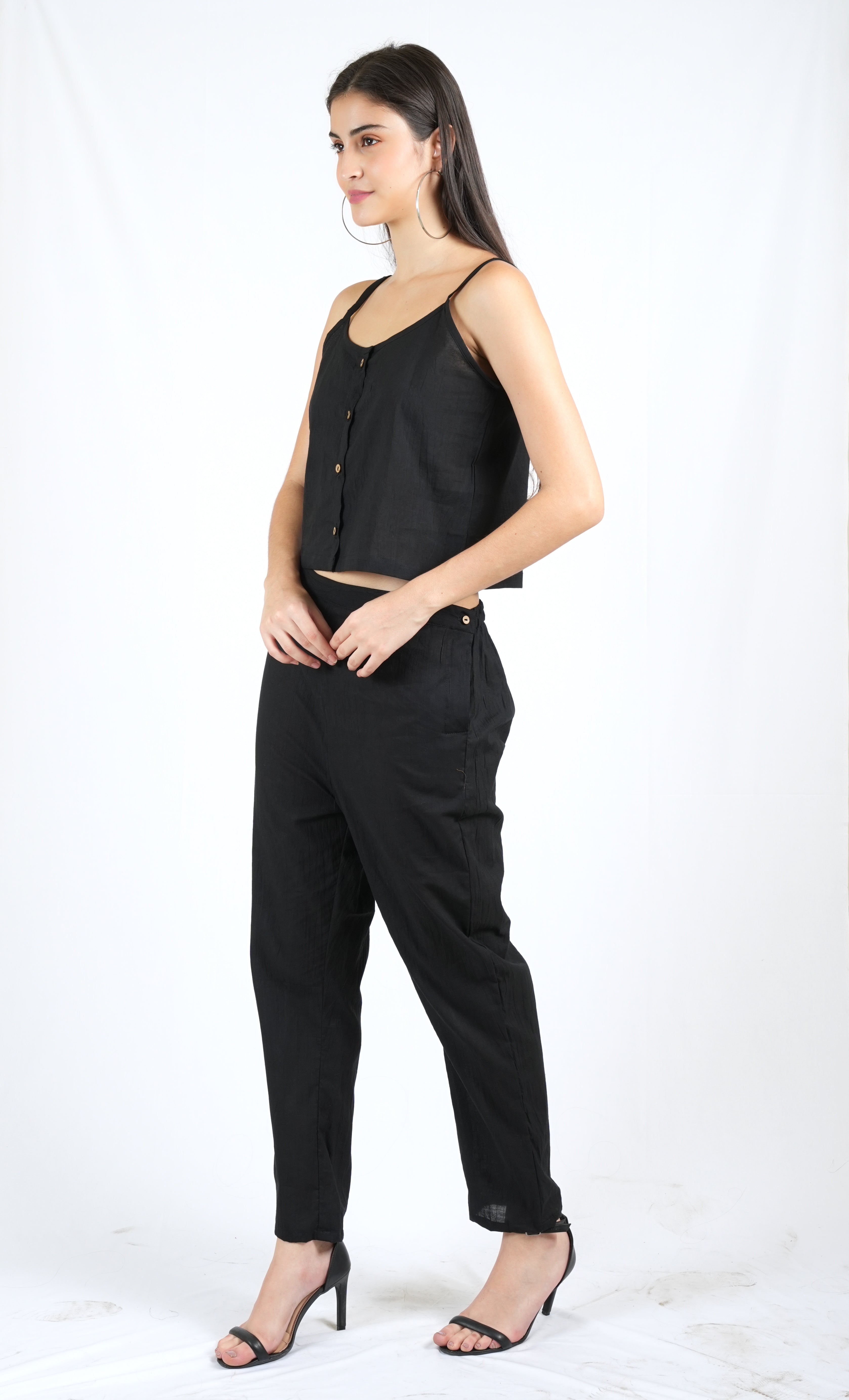Silkwaves ESSENTIALS Black Co-ord Set