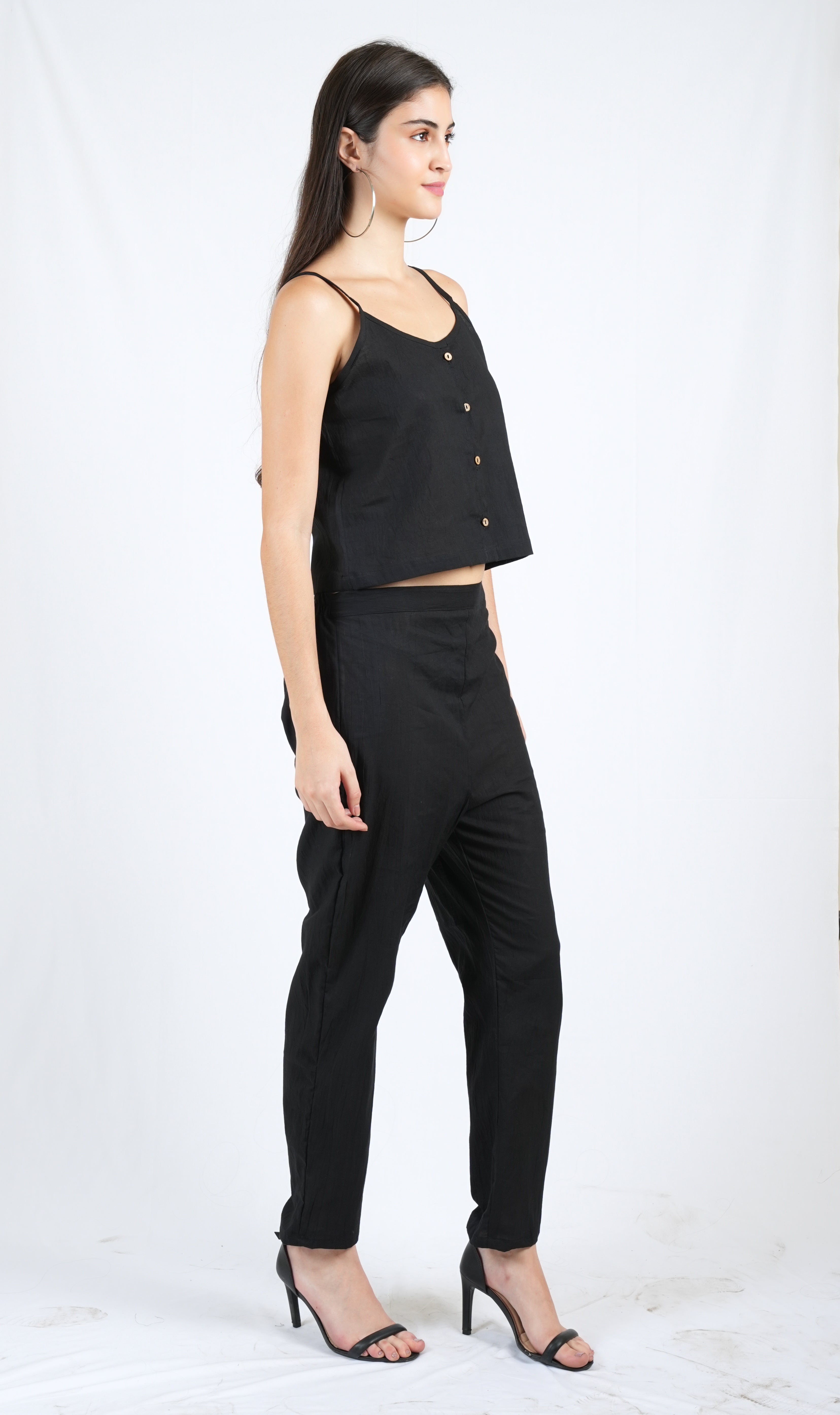 Silkwaves ESSENTIALS Black Co-ord Set