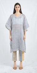 Blue Twister Pin Stripe Kaftan - BANANA labs