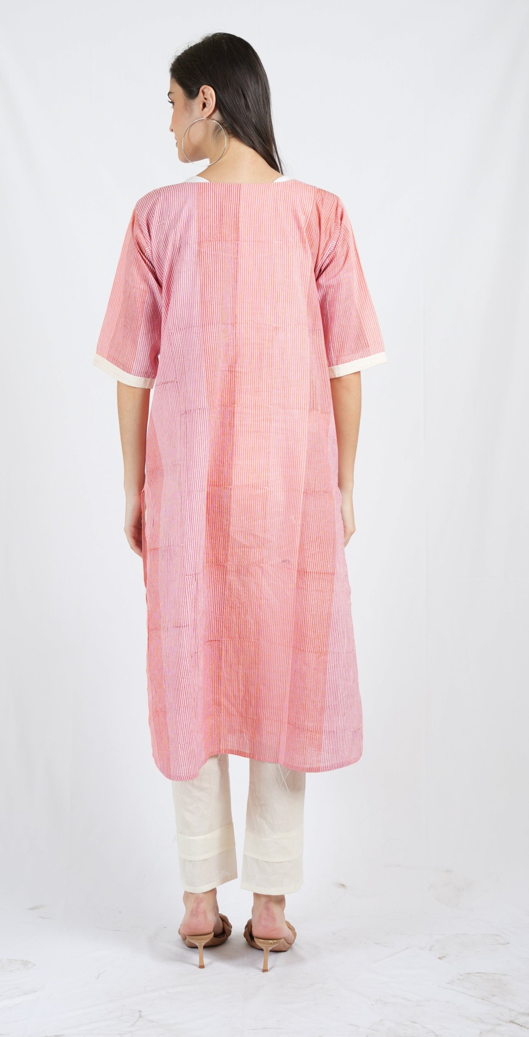 Clove Pin Stripe Kurta