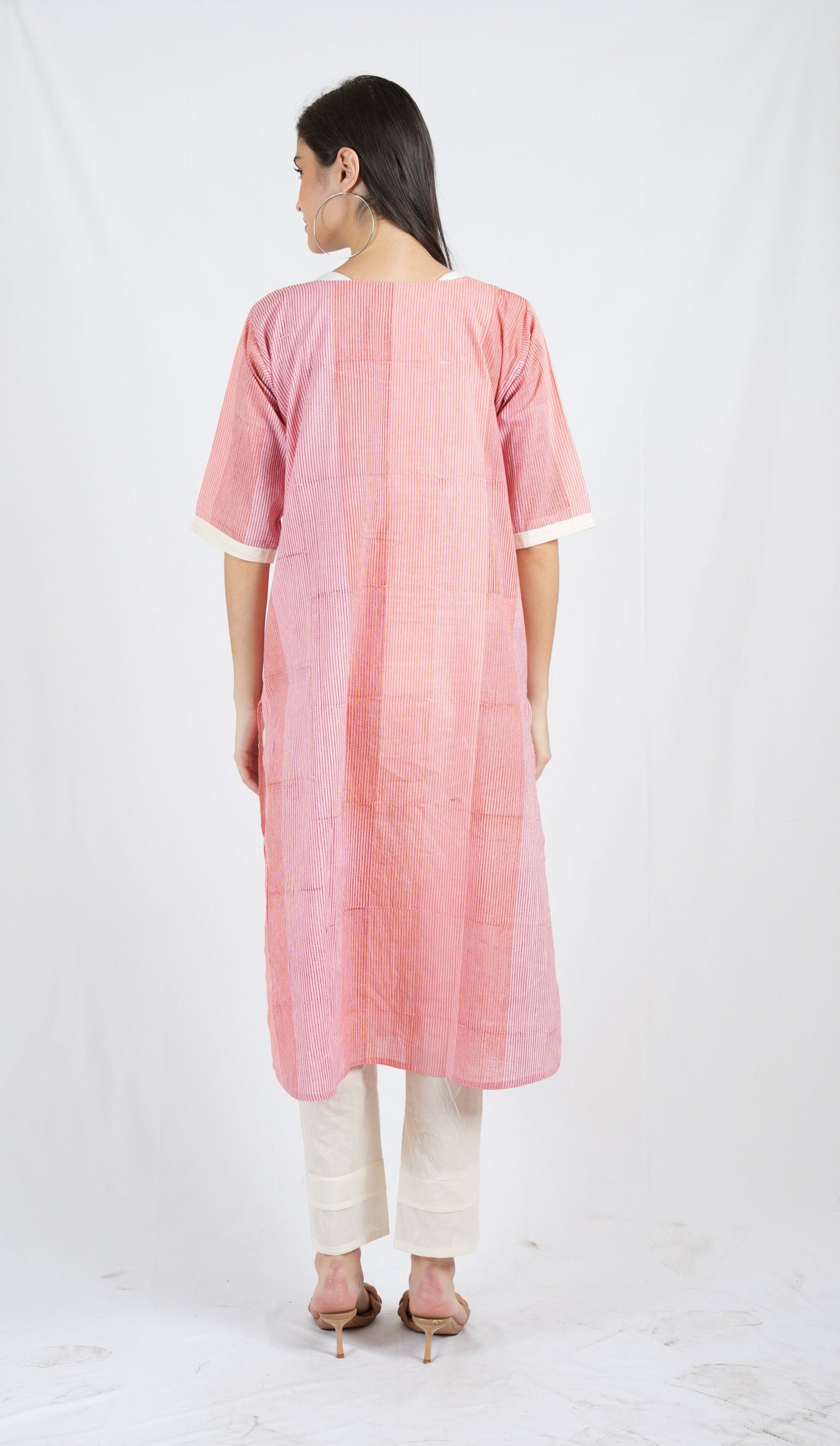 Clove Pin Stripe Kurta (Set of 2)