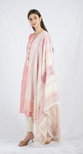 Clove Pin Stripe Kurta (Set of 3) - BANANA labs