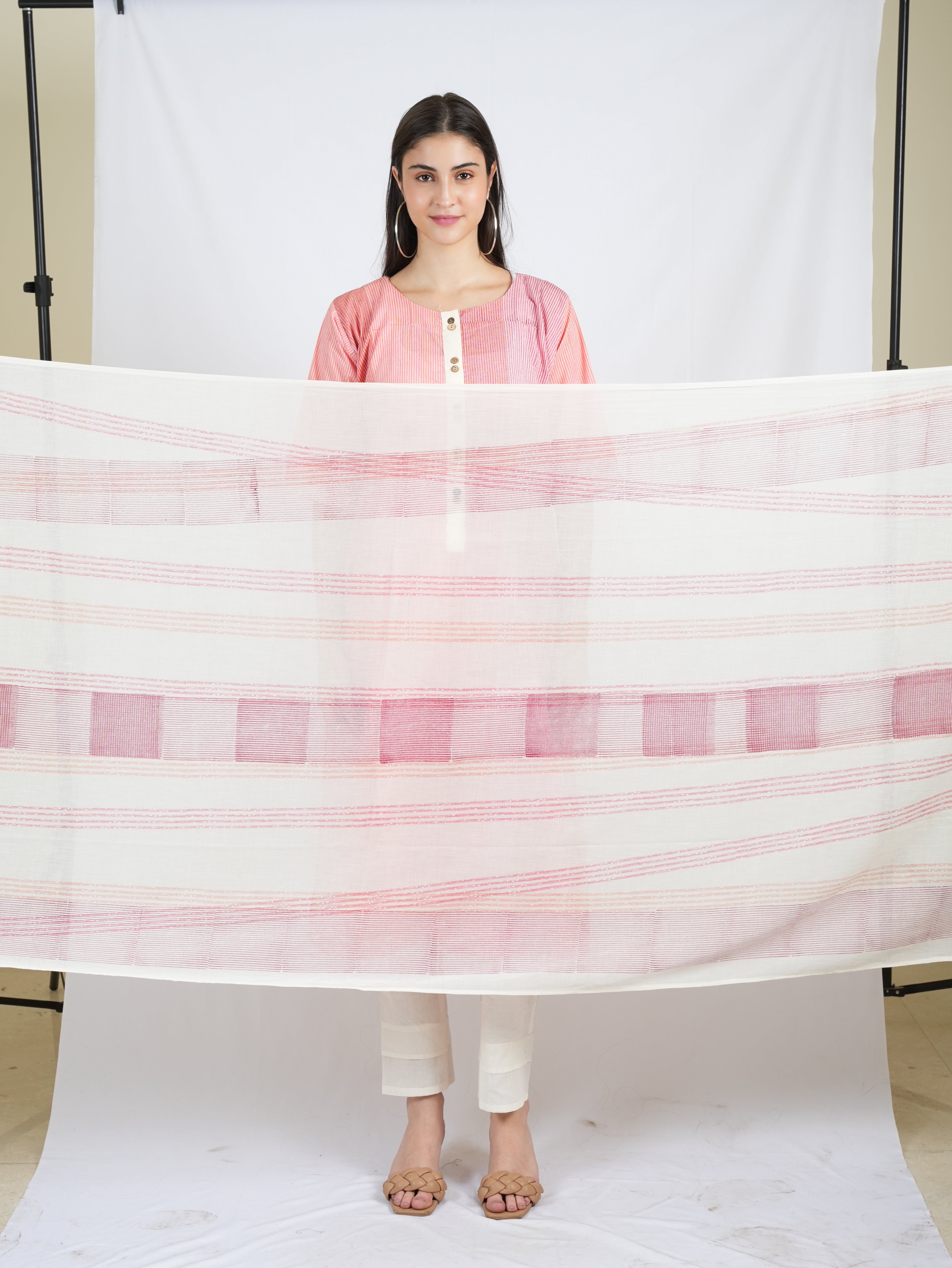 Clove Pin Stripe Kurta (Set of 3)