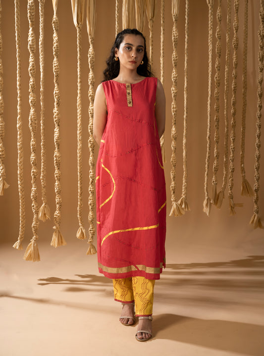 Aurum Trail Pink Kurta