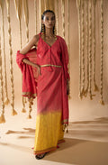 Aurum Ombre Waves Lehnga (Set of 3) - BANANA labs
