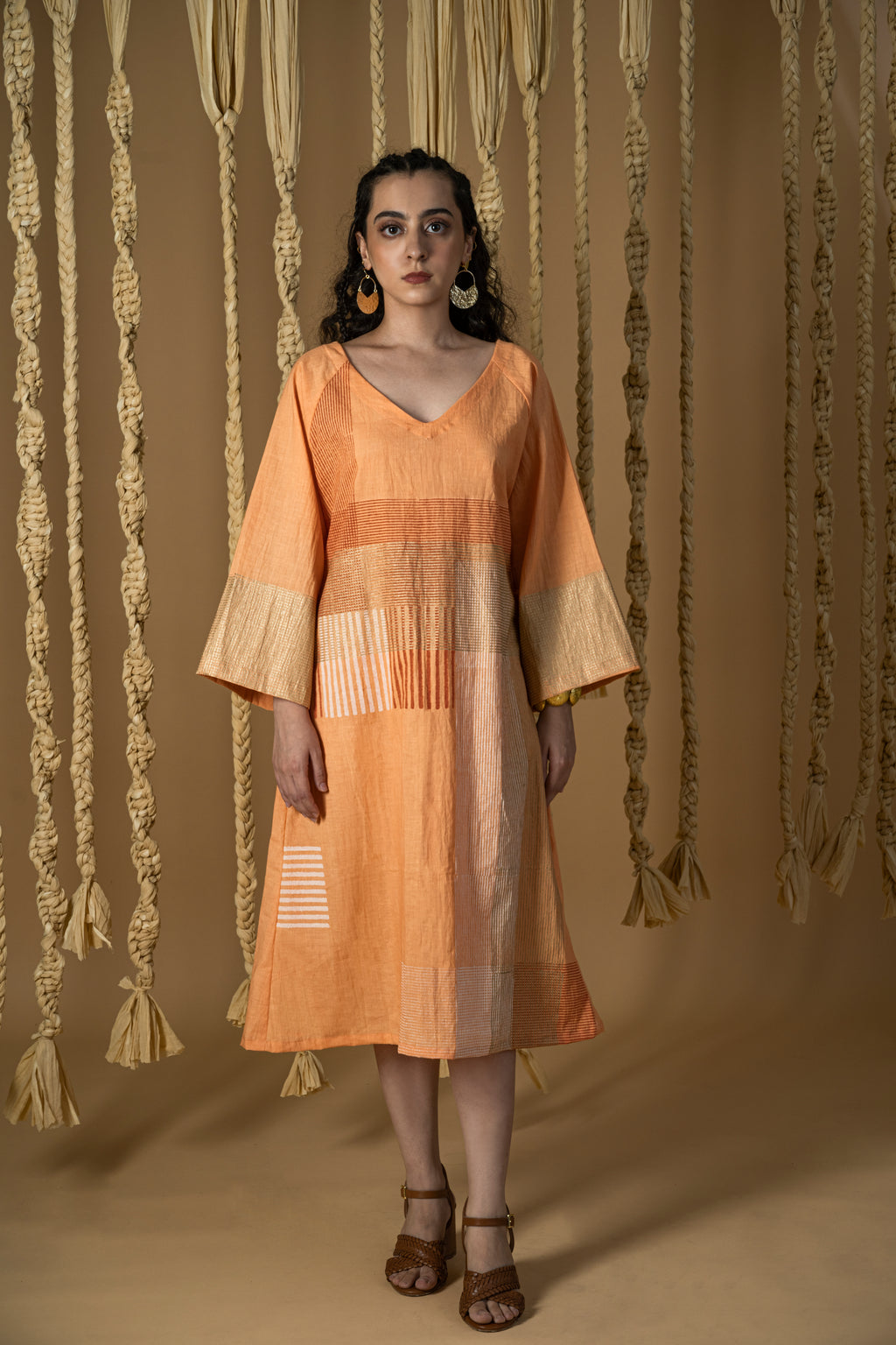 Aurum Block Orange dress
