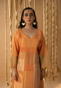 Aurum Block Orange dress - BANANA labs
